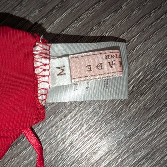 Asymmetrical Red Skirt with Shorts - Picture 7 of 8